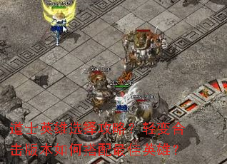 道士英雄选择攻略?轻变合击版本如何搭配最佳英雄? 道士英雄选择攻略?轻变合击版本如何搭配最佳英雄?