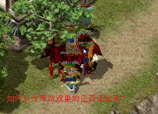 如何从传奇游戏里的庄园走出来? 如何从传奇游戏里的庄园走出来?