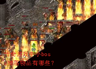 ������Ϸ��Сboss������Ʒ����Щ��