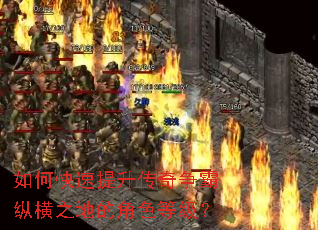 如何快速提升传奇争霸纵横之地的角色等级? 如何快速提升传奇争霸纵横之地的角色等级?