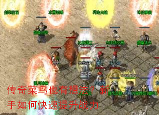 传奇菜鸟也有想法?新手如何快速提升战力 传奇菜鸟也有想法?新手如何快速提升战力