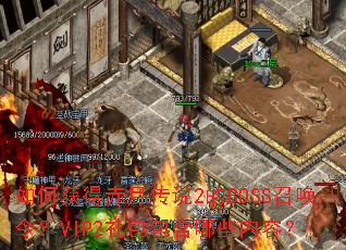 ��λ�ó��´�˵2��BOSS�ٻ��VIP2���������Щ���ݣ�