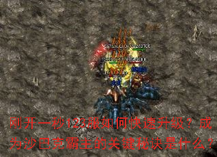 刚开一秒123服如何快速升级?成为沙巴克霸主的关键秘诀是什么? 刚开一秒123服如何快速升级?成为沙巴克霸主的关键秘诀是什么?