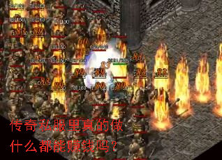 传奇私服里真的做什么都能赚钱吗? 传奇私服里真的做什么都能赚钱吗?