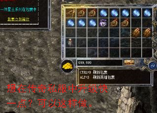 想在传奇私服中升级快一点?可以这样做。 想在传奇私服中升级快一点?可以这样做。