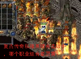 复古传奇私服英雄合击版中,哪个职业组合最厉害? 复古传奇私服英雄合击版中,哪个职业组合最厉害?