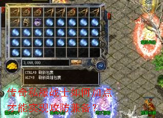 传奇私服战士如何加点才能实现攻防兼备? 传奇私服战士如何加点才能实现攻防兼备?