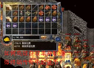 如何高效获取单身职业微终端传奇中的金币? 如何高效获取单身职业微终端传奇中的金币?