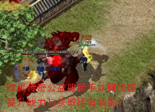 暗黑传奇公益服新手如何快速提升战力与获取稀有装备? 暗黑传奇公益服新手如何快速提升战力与获取稀有装备?