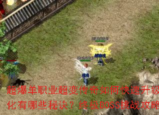 超爆单职业超变传奇如何快速升级?装备获取与强化有哪些秘诀?终极BOSS挑战攻略是什么? 超爆单职业超变传奇如何快速升级?装备获取与强化有哪些秘诀?终极BOSS挑战攻略是什么?