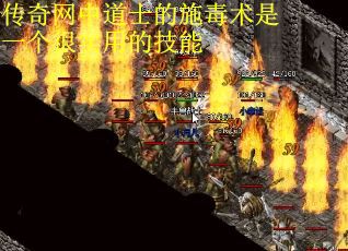 传奇网中道士的施毒术是一个很实用的技能