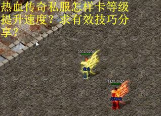 热血传奇私服怎样卡等级提升速度？求有效技巧分享？