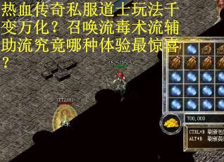 热血传奇私服道士玩法千变万化？召唤流毒术流辅助流究竟哪种体验最惊喜？