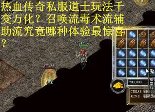 热血传奇私服道士玩法千变万化？召唤流毒术流辅助流究竟哪种体验最惊喜？