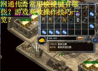 网通传奇常用快捷键有哪些？游戏高效操作技巧一览？