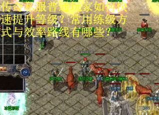 传奇私服普通玩家如何快速提升等级？常用练级方式与效率路线有哪些？
