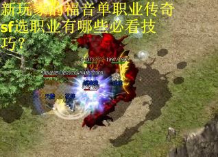 新玩家的福音单职业传奇sf选职业有哪些必看技巧？
