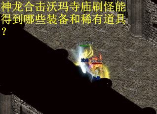 神龙合击沃玛寺庙刷怪能得到哪些装备和稀有道具？